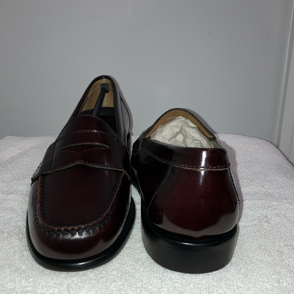 BRAND NEW men’s burgundy penny loafers - Picture 5 of 6